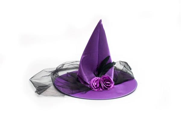 Grote foto halloween heksenhoed paars verzamelen overige verzamelingen