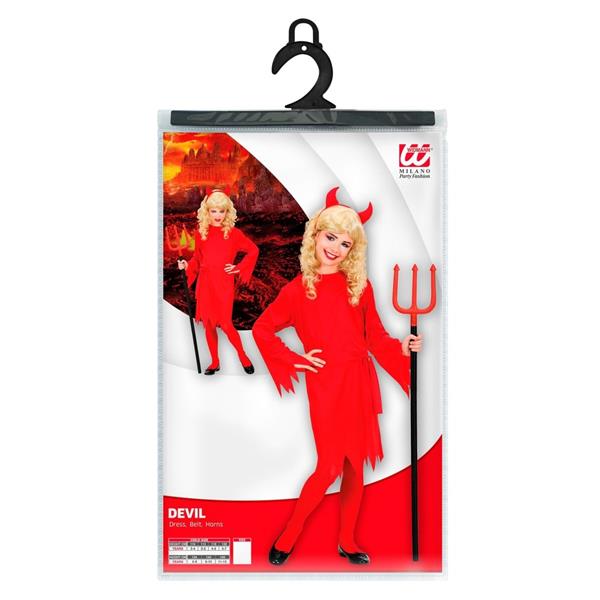 Grote foto halloween kostuum duivel meisje 53cm verzamelen overige verzamelingen