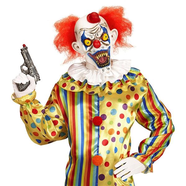 Grote foto halloween masker clown met haar en hoedje verzamelen overige verzamelingen