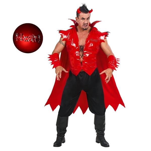 Grote foto halloween kostuum rood heren duivel verzamelen overige verzamelingen