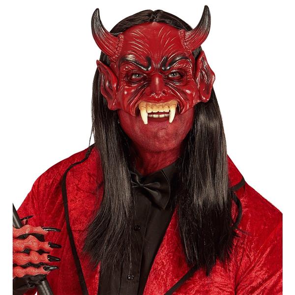 Grote foto rood masker duivel verzamelen overige verzamelingen