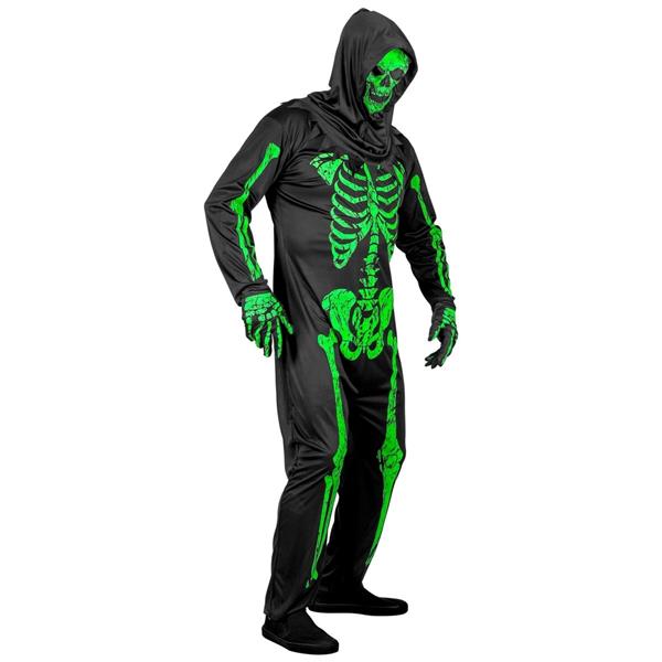 Grote foto skelet kostuum heren neon 3 delig verzamelen overige verzamelingen