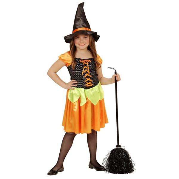 Grote foto heks kostuum meisje pompoen 2 delig verzamelen overige verzamelingen