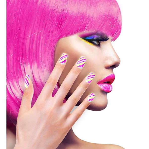 Grote foto neon roze nepnagels verzamelen overige verzamelingen