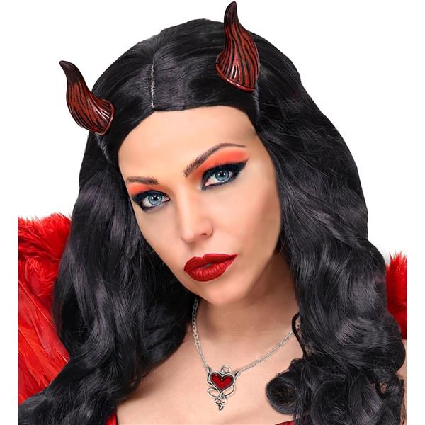 Grote foto zilveren ketting met rode duivels hart verzamelen overige verzamelingen