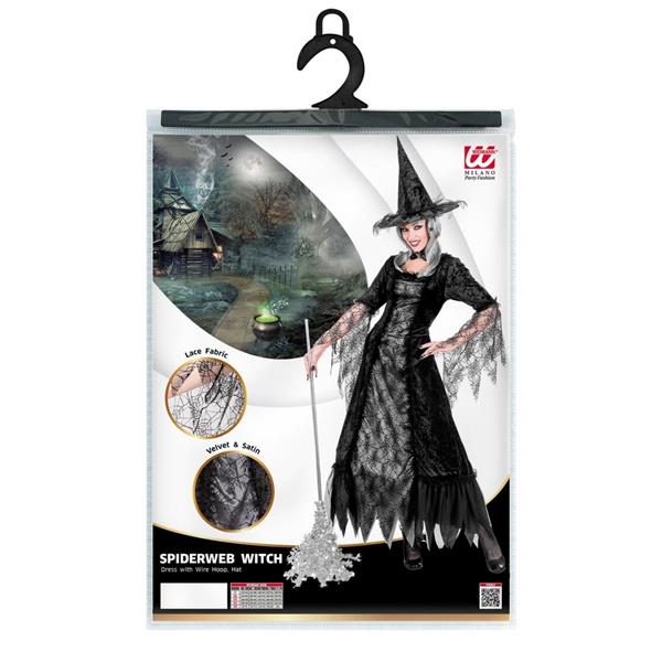 Grote foto heks kostuum dames spiderweb verzamelen overige verzamelingen