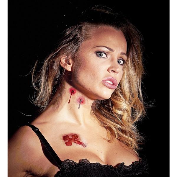 Grote foto halloween nep tattoos vampierebeten verzamelen overige verzamelingen