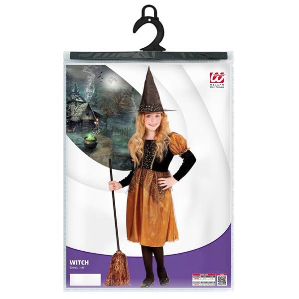 Grote foto heks jurk zwart oranje meisje verzamelen overige verzamelingen