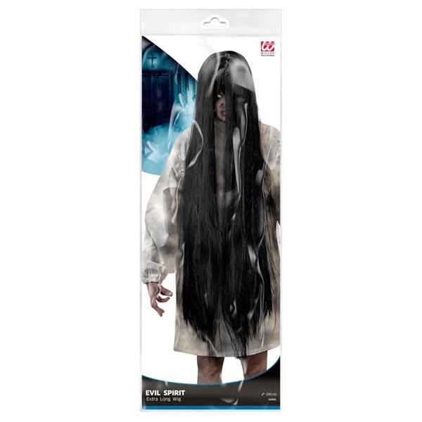 Grote foto halloween pruik zwart geest 1m verzamelen overige verzamelingen