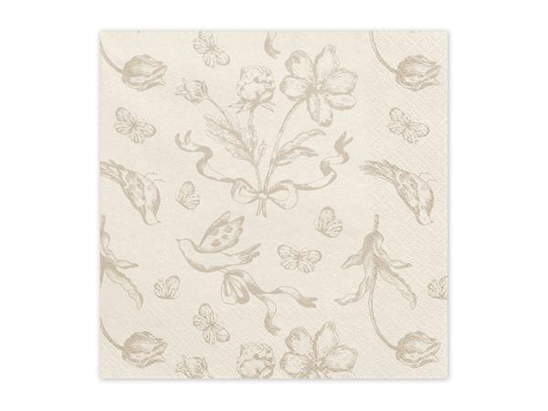 Grote foto bloemen servetten 33cm 12st verzamelen overige verzamelingen