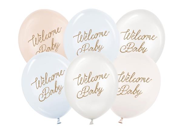 Grote foto hello baby ballonnen blauw wit 30cm 50st verzamelen overige verzamelingen