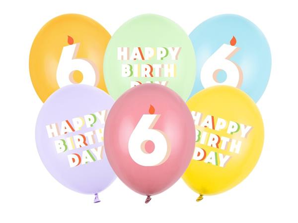 Grote foto 6 jaar ballonnen 30cm 6st verzamelen overige verzamelingen