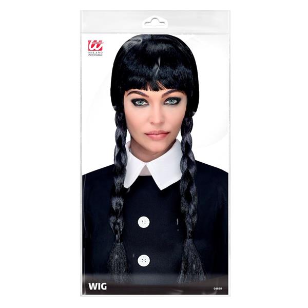 Grote foto halloween pruik zwart vlechtjes verzamelen overige verzamelingen