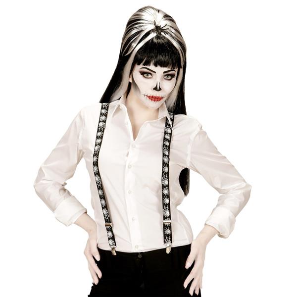 Grote foto halloween bretels spinnenweb verzamelen overige verzamelingen