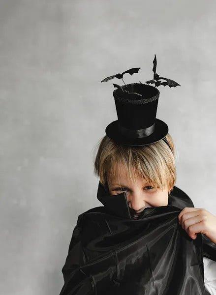 Grote foto hoed haarband zwart met vleermuizen verzamelen overige verzamelingen