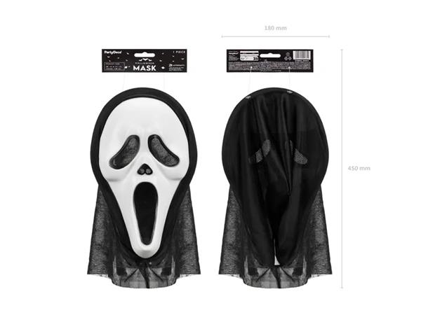 Grote foto halloween hooded mask 18x31cm mix verzamelen overige verzamelingen