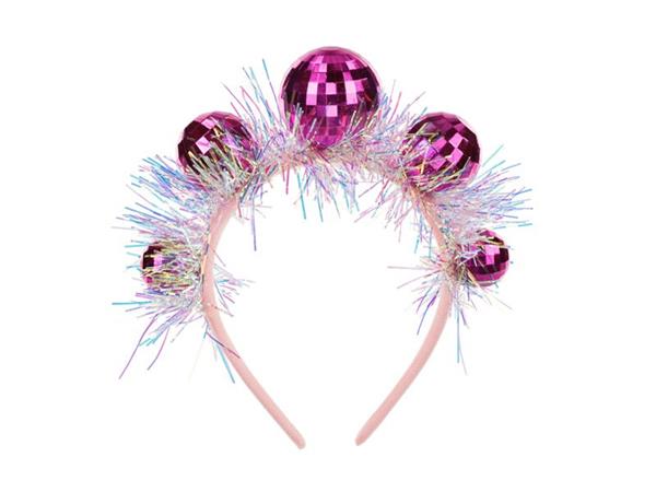 Grote foto disco 70s haarband roze discoballen verzamelen overige verzamelingen