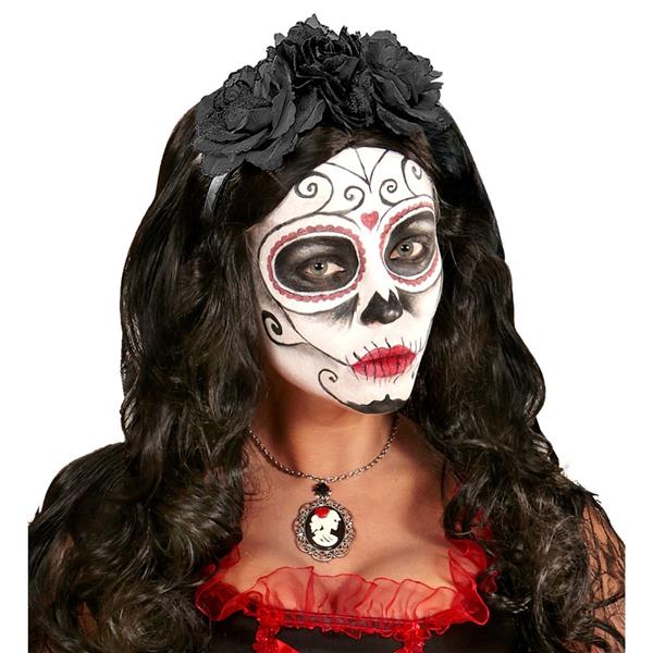 Grote foto halloween haarband zwart rozen verzamelen overige verzamelingen