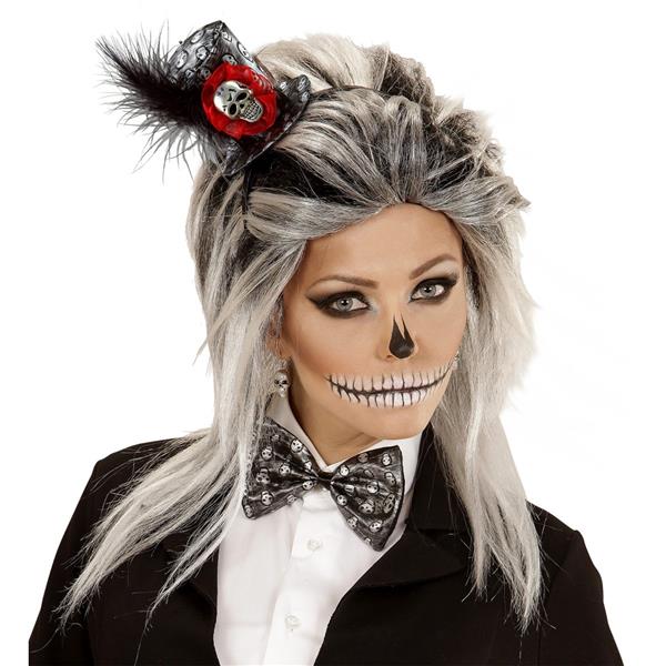 Grote foto halloween accessoireset haarband en strik metellic 2st verzamelen overige verzamelingen