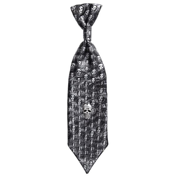 Grote foto halloween stropdas skelet metallic verzamelen overige verzamelingen