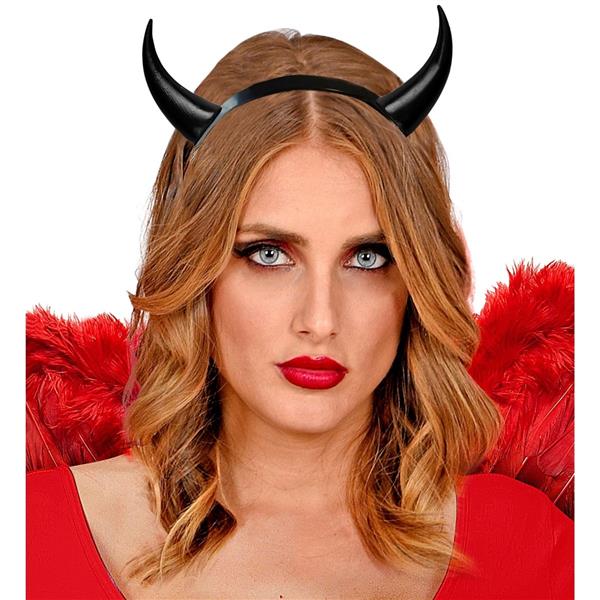 Grote foto halloween haarband zwart duivel plastic verzamelen overige verzamelingen