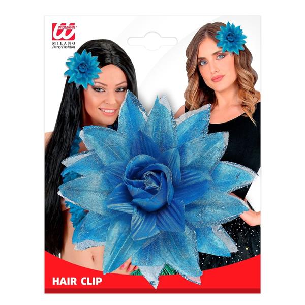 Grote foto blauwe haarbloem verzamelen overige verzamelingen