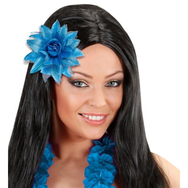 Grote foto blauwe haarbloem verzamelen overige verzamelingen