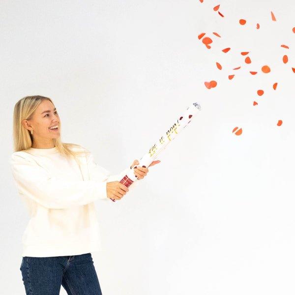 Grote foto rode confetti kanon 60cm verzamelen overige verzamelingen