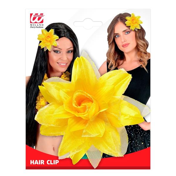 Grote foto gele haarbloem verzamelen overige verzamelingen