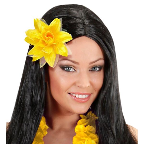 Grote foto gele haarbloem verzamelen overige verzamelingen