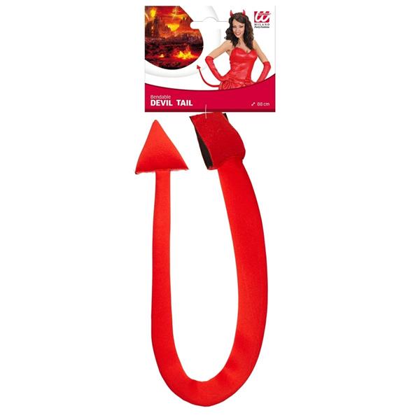Grote foto halloween nep staart rood duivel 88cm verzamelen overige verzamelingen