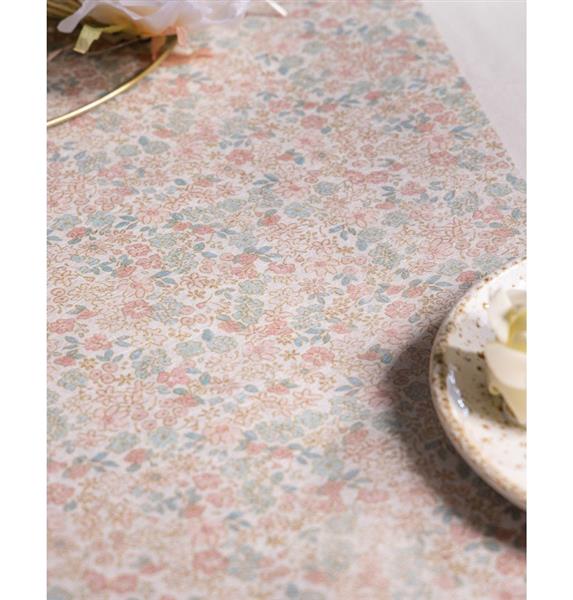 Grote foto gekleurde tafelloper bloemen 5m verzamelen overige verzamelingen