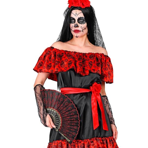 Grote foto spaanse waaier rood zwart verzamelen overige verzamelingen