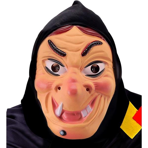 Grote foto halloween masker zwart heks met hoofddoek verzamelen overige verzamelingen