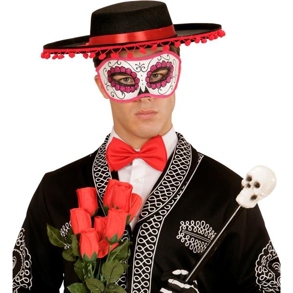 Grote foto dia de los muertos oogmasker roze verzamelen overige verzamelingen