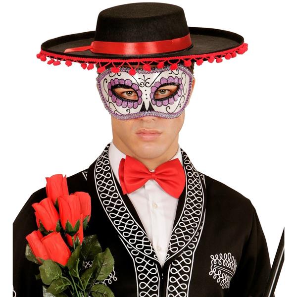 Grote foto dia de los muertos oogmasker paars verzamelen overige verzamelingen