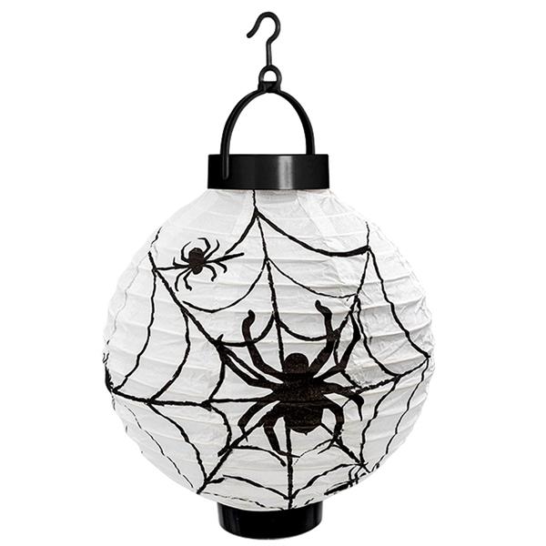 Grote foto halloween lantaarn zwart wit spinnenweb 20cm verzamelen overige verzamelingen