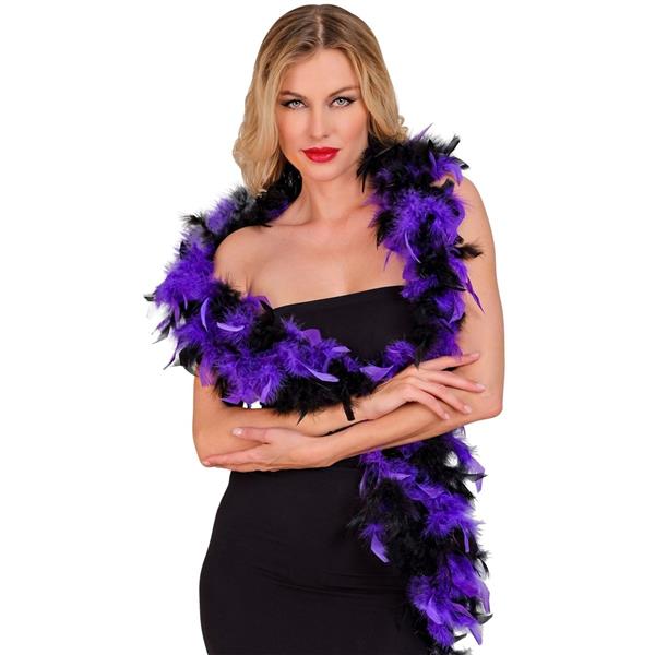 Grote foto paars zwarte boa 1 8m verzamelen overige verzamelingen