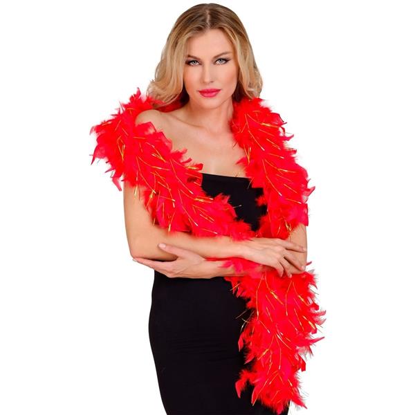 Grote foto rood gouden boa 1 8m verzamelen overige verzamelingen