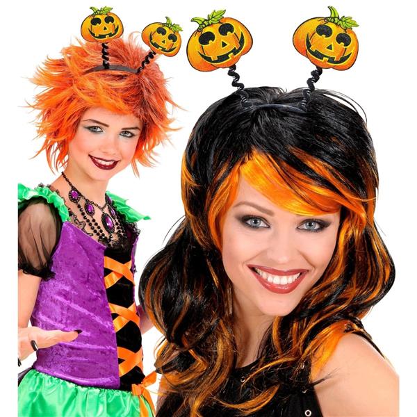 Grote foto halloween haarband groen oranje pompoenen verzamelen overige verzamelingen