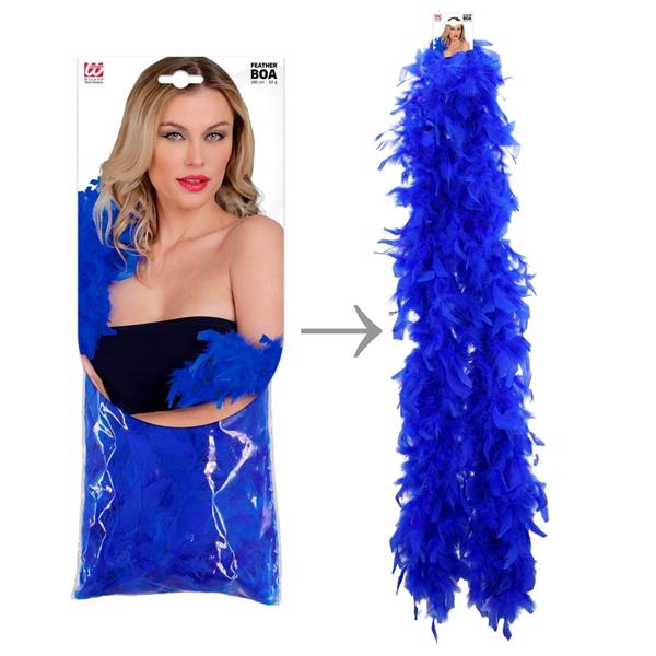 Grote foto blauwe boa veren 1 8m verzamelen overige verzamelingen
