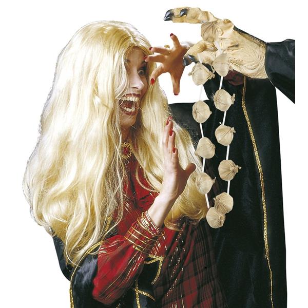 Grote foto halloween ketting knoflook 48cm verzamelen overige verzamelingen