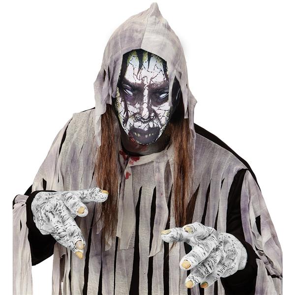 Grote foto halloween masker grijs zombie stof verzamelen overige verzamelingen