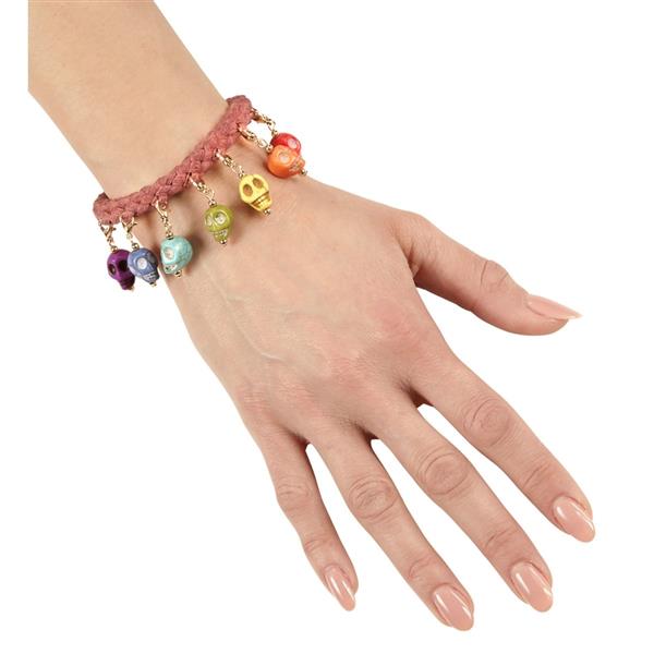 Grote foto halloween armband gekleurd schedels verzamelen overige verzamelingen