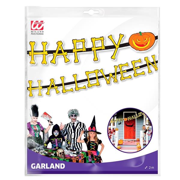 Grote foto halloween slinger pompoen 2m verzamelen overige verzamelingen