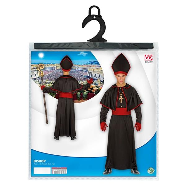 Grote foto bisschop kostuum zwart rood 4 delig verzamelen overige verzamelingen