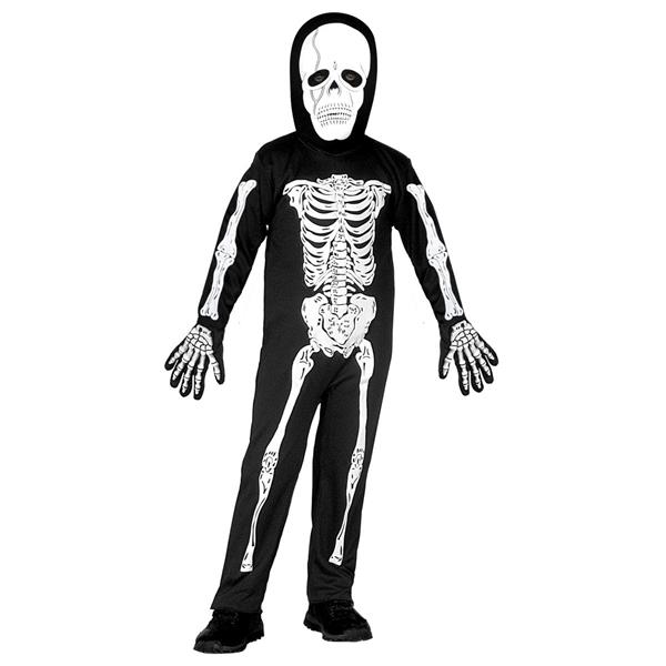 Grote foto wit zwarte kostuum kind skelet verzamelen overige verzamelingen