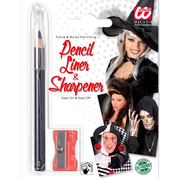 Grote foto zwarte oogpotlood met slijper verzamelen overige verzamelingen