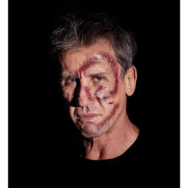 Grote foto halloween nep tattoos rood nietjes en hechtingen verzamelen overige verzamelingen