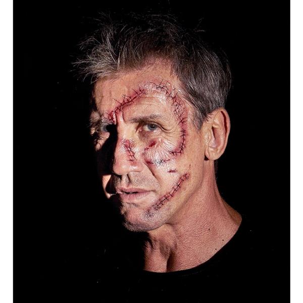 Grote foto halloween nep tattoos rood nietjes en hechtingen verzamelen overige verzamelingen